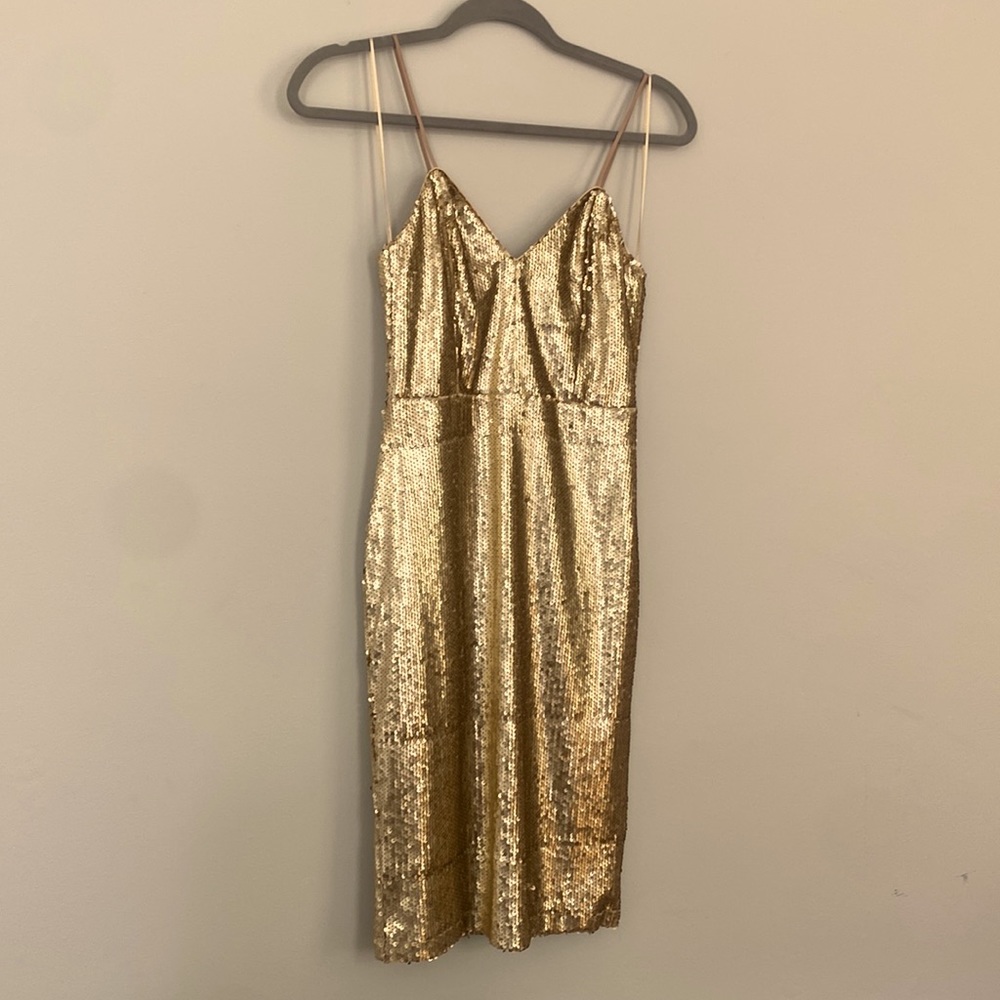 Lulu’s GOLD sequin Party Dress